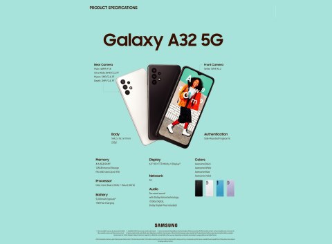 הוכרז: Galaxy A32 5G - מכשיר ה-5G הזול ביותר של סמסונג